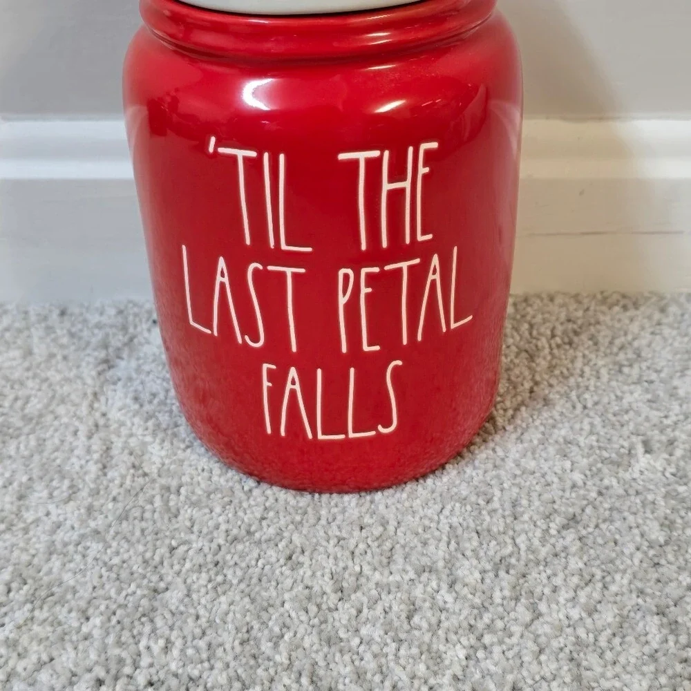 Rae Dunn Disney 'TIL THE LAST PETAL‎ FALLS Canister